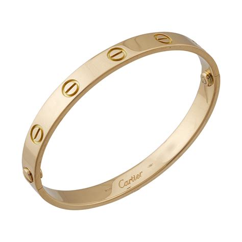 cartier love yellow gold bracelet